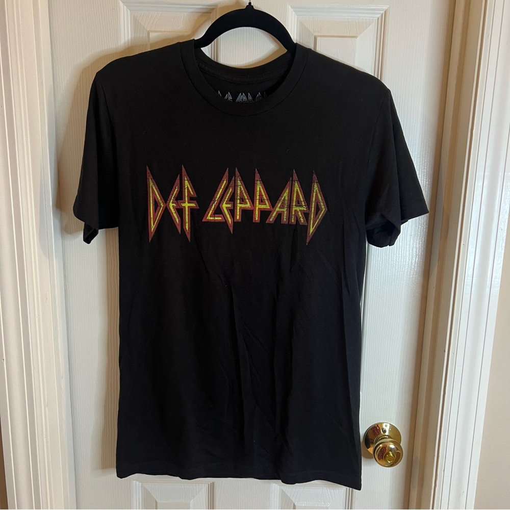 Def Leppard Classic Logo Rock Band Tee